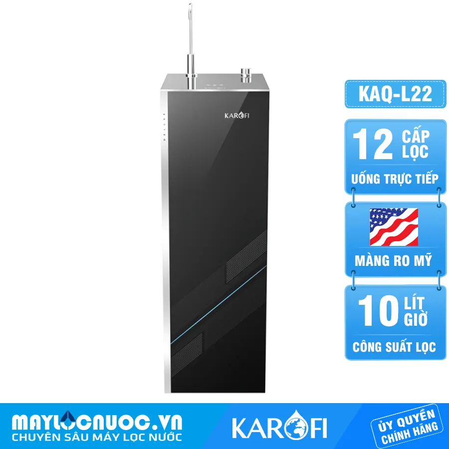 Máy lọc nước Karofi KAQ-L22 - 12 Lõi - Aiotec - Mẫu 2025