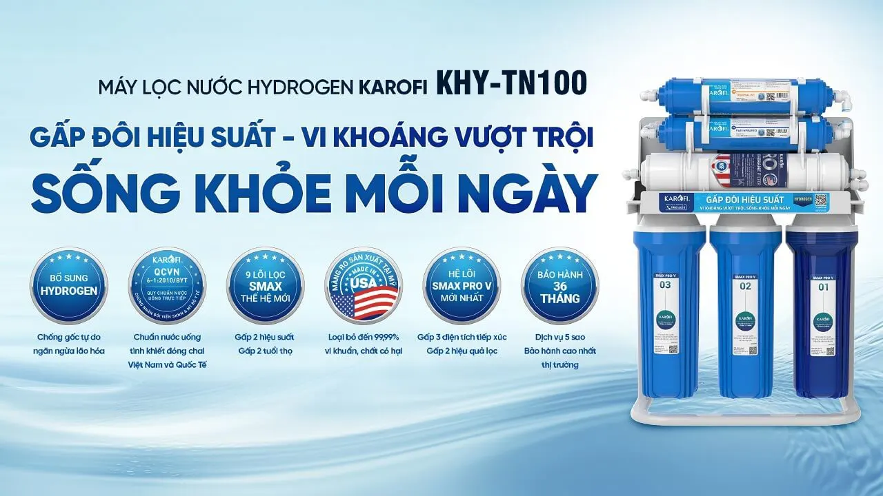 Máy lọc nước Karofi KHY-TN100