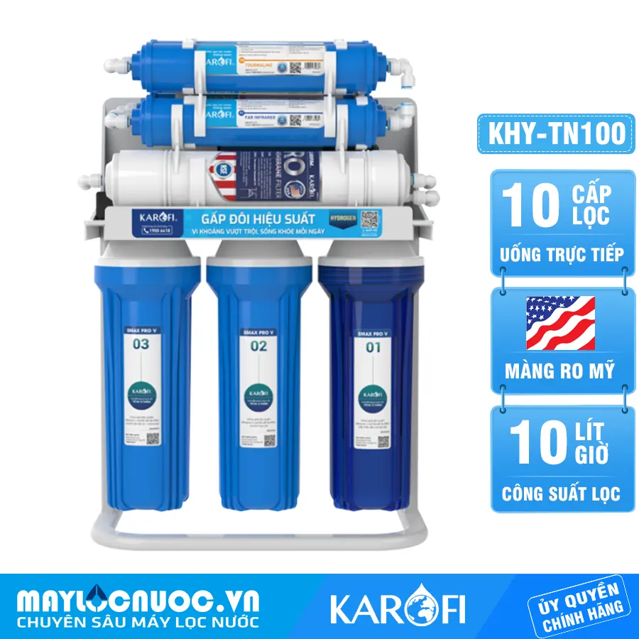 Máy lọc nước Karofi KHY-TN100 - 10 Lõi lọc