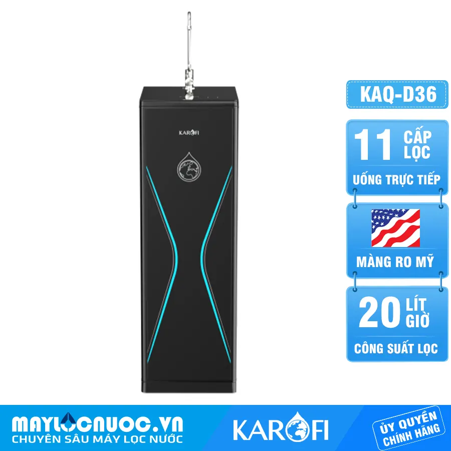 Máy lọc nước Karofi KAQ-D36S - 11 Lõi lọc Mới 2023