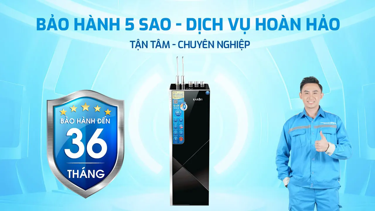 Bảo hành 36 tháng Máy lọc nước nóng lạnh Karofi Karofi KAD-L85