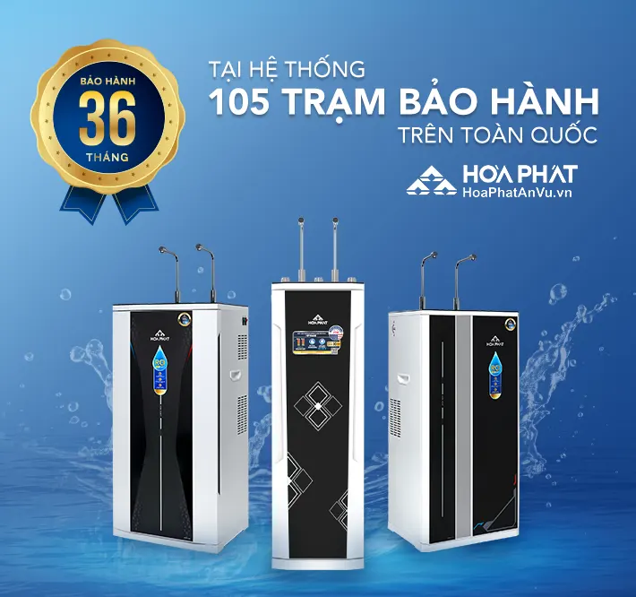 Máy lọc nước nóng lạnh Hòa Phát HPN668