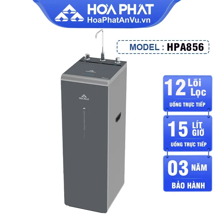 Máy lọc nước Hòa Phát HPA856 - 12 lõi lọc