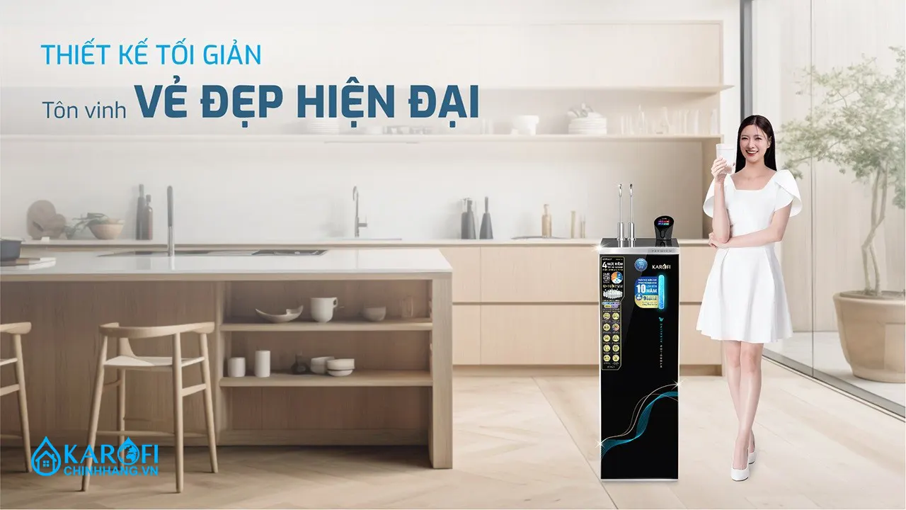 Máy lọc nước nóng lạnh Hydro-ion Kiềm Karofi SA9 PREMIUM