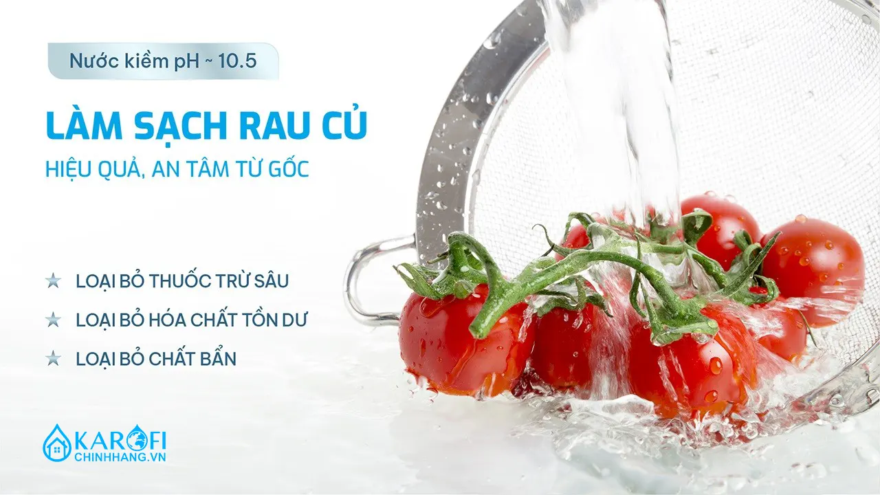Máy lọc nước nóng lạnh Hydro-ion Kiềm Karofi SA9 PREMIUM