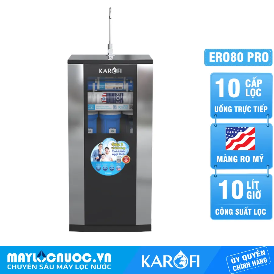 Máy lọc nước Karofi ERO80 Pro