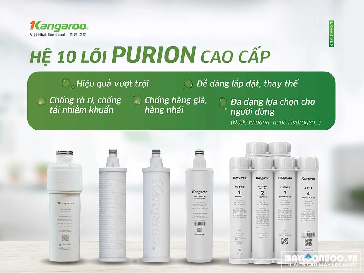 Máy lọc nước Kangaroo Hydrogen KG10K8H1 Máy lọc nước Kangaroo Hydrogen KG10K8H1