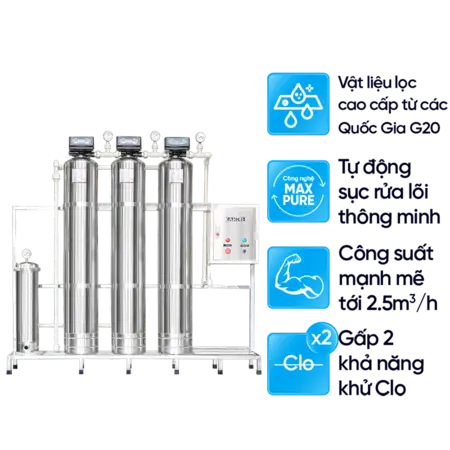 Máy lọc nước đầu nguồn Karofi KTF-333i - Chất liệu Cột Inox bền bỉ