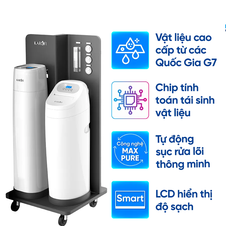Lọc tổng trung tâm cao cấp Karofi WHF - E666