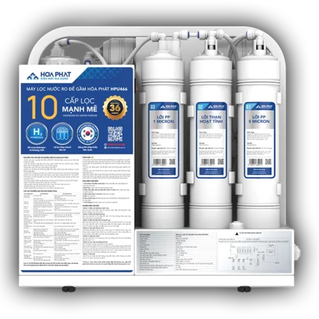 Máy lọc nước Hòa Phát HPU466 - 10 Lõi lọc